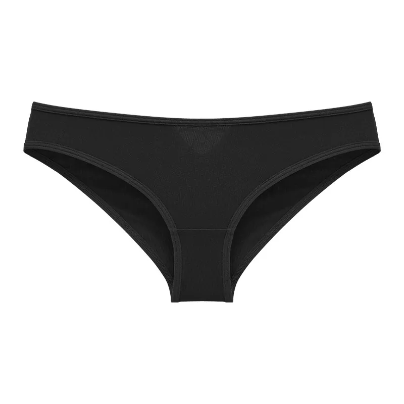 Sexy Women Modal Panties Low Waist Hollow Out Cross Straps Breathable Briefs Seamless Solid Color Lingerie Underwear