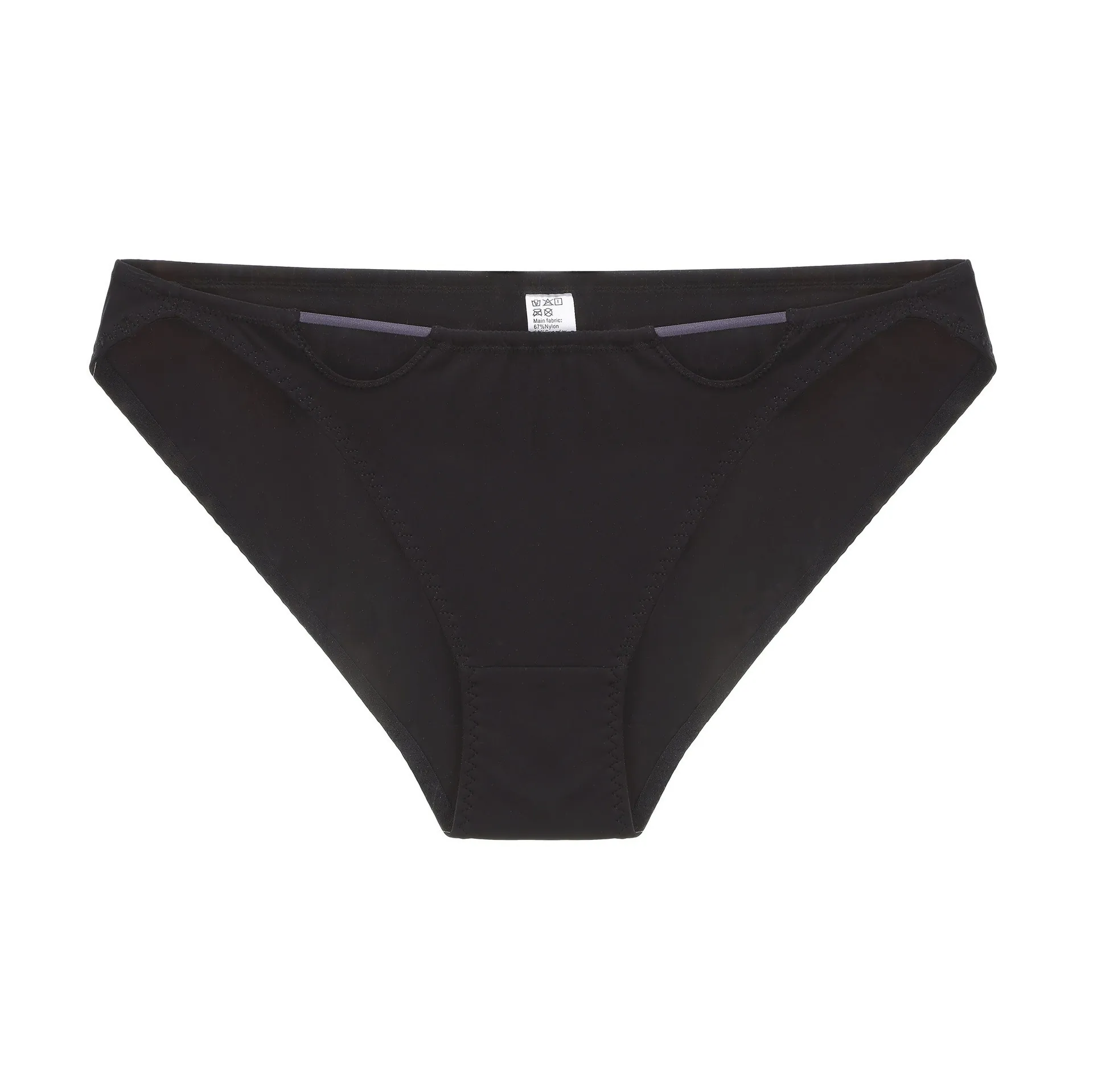 Damen Sexy Französisch Nahtlose Unterhosen Niedrige Taille Atmungsaktive Nylon Baumwolle Zwickel Lingerie Po Lifting Einfarbige Unterwäsche