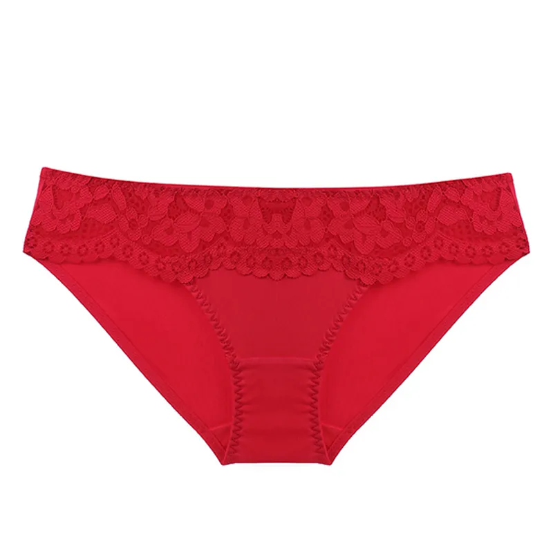French Sexy Lace Panties For Women Ultra Thin Floral Embroidery Low Waist Breathable Hip Lift Lingerie Cotton Crotch Panty