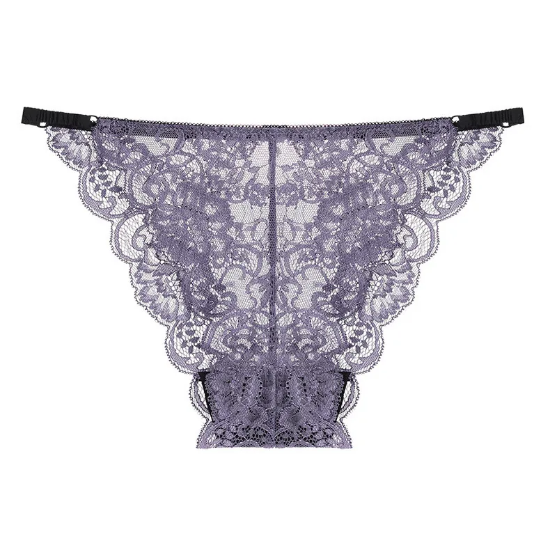 Women's Sexy Lace Panties Thin Transparent Low Waist Lingerie Breathable Hip Lift Floral Hollow Out Underwear For Women