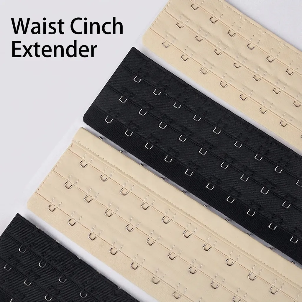 Crochets d'Extension de Taille Ajustables Fermeture à Agrafes à Plusieurs Rangées pour Femmes Corset Gaine Amincissante Accessoires de Sous-vêtements