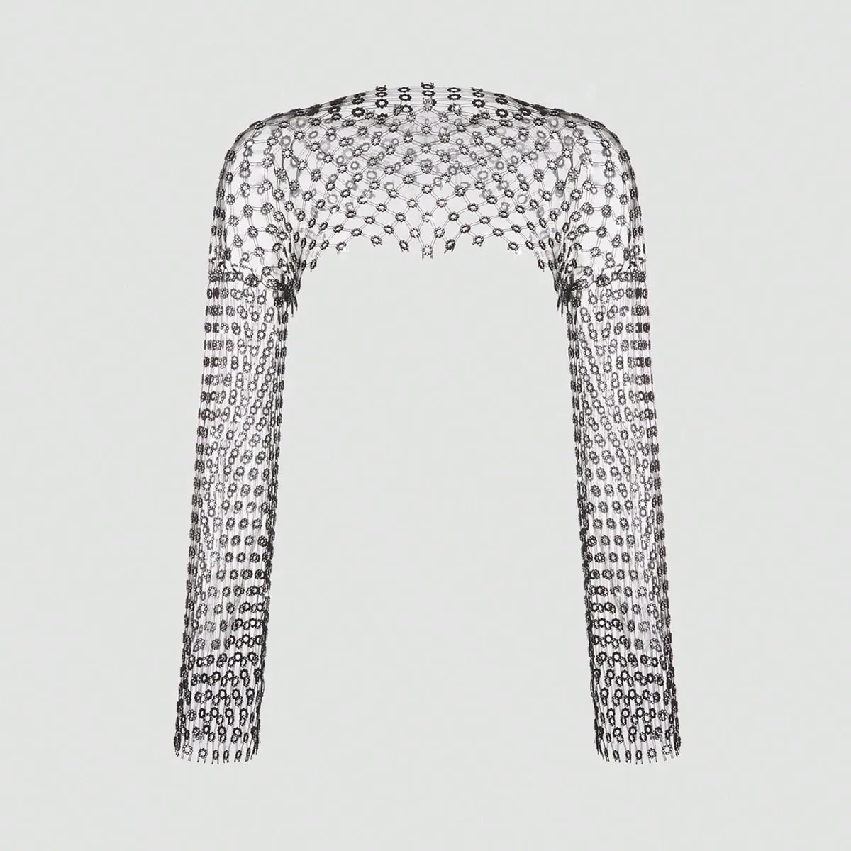 Women's Sexy Fishnet Hollow Out Rhinestone Top Plum Blossom Sparkling Diamond Long Sleeve T-Shirt For Music Festival Party