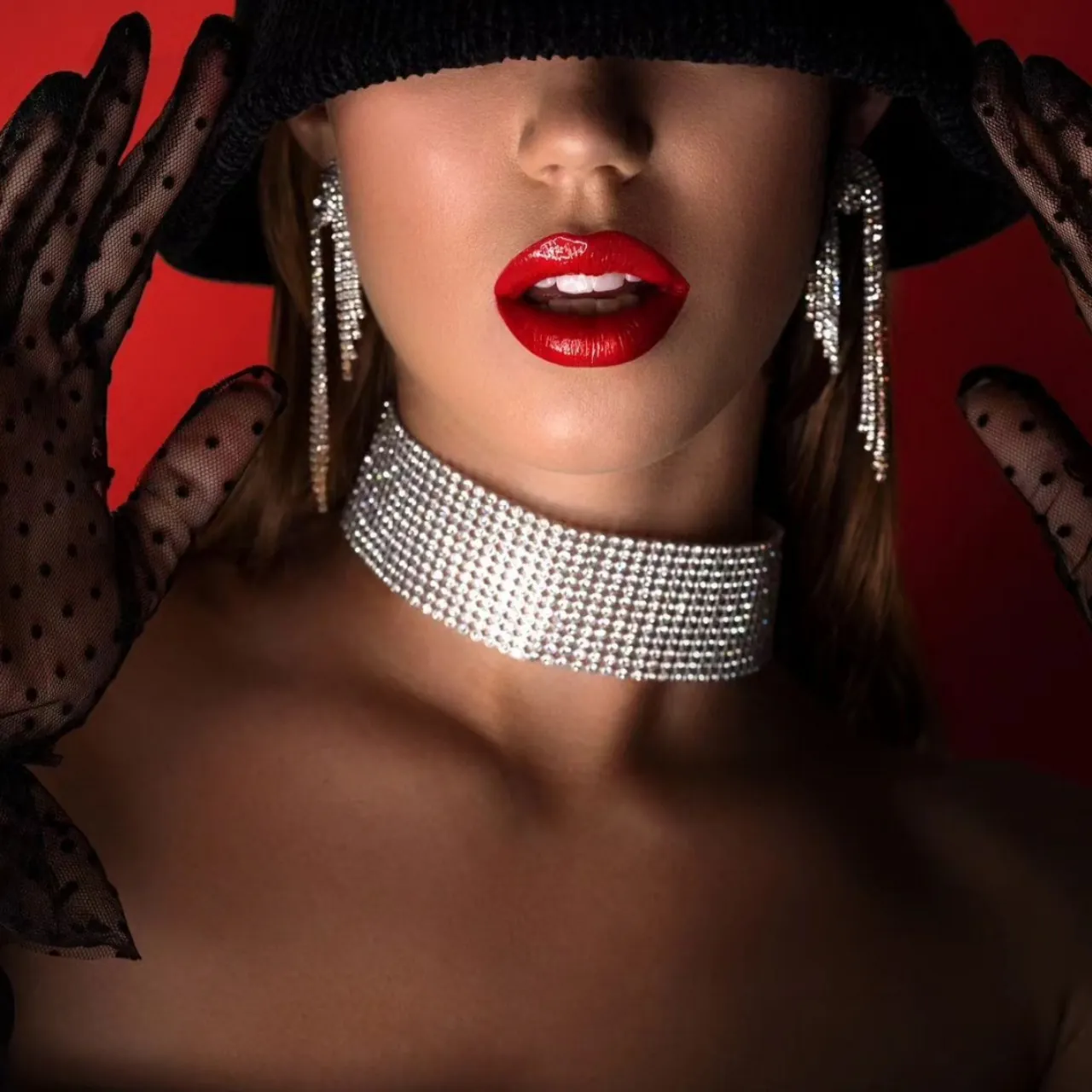 Mode Breites Strass Halsband Halskette Für Damen Funkelnde Legierung Mehrreihige Kristall Kragen Schmuck Party Hochzeit Halsschmuck