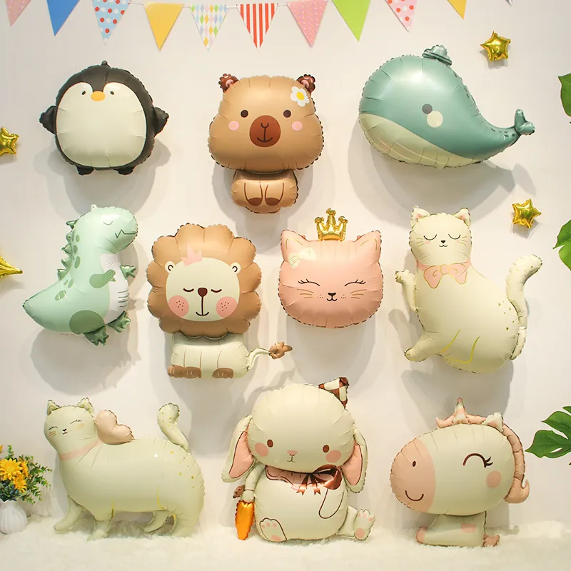 Cute Cartoon Animal Aluminum Foil Balloon Party Decoration Photo Props