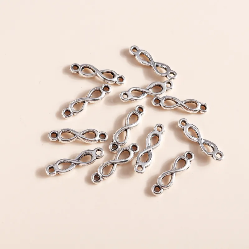 Infinity Symbol Jewelry Connectors Alloy Antique Silver Findings For Necklace Bracelet Making DIY Jewelry Accessories