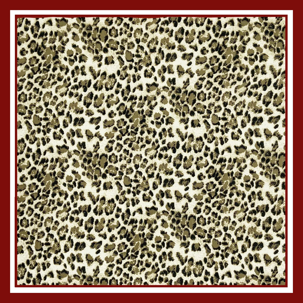 Damen Mode Leopardenmuster Satin Quadratisches Halstuch Vintage Seidenähnliches Halstuch Haarband Retro Bedrucktes Tuch Zubehör