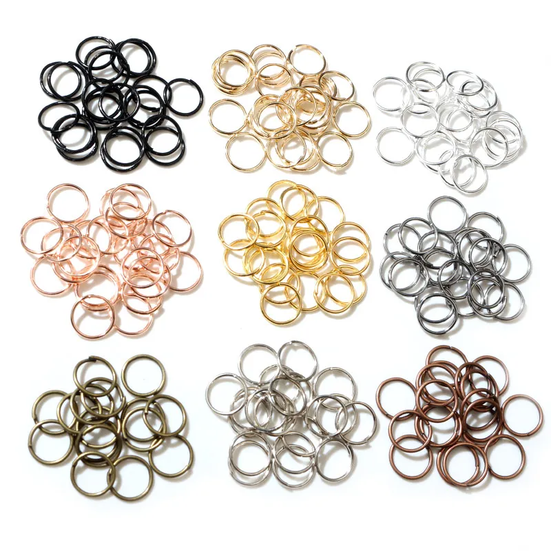 Anellini Aperti in Ferro Galvanizzato Anelli Divisi Per Creazione Gioielli Fai-Da-Te Orecchini Bracciale Collana Connettori