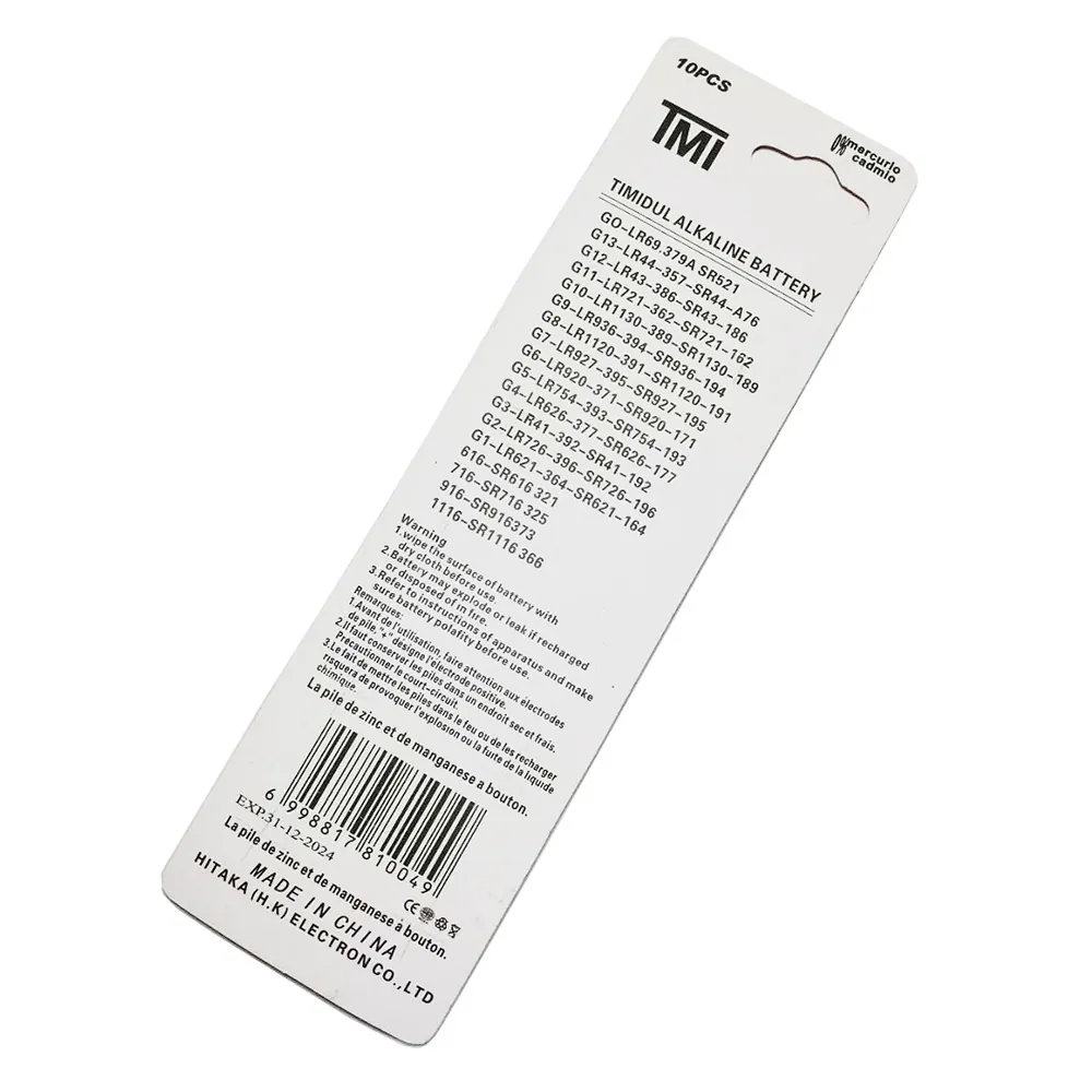 Alkaline Button Cell Batteries Miniature Coin Cell Replacement Power Supply For Electronic Watches And Precision Instruments