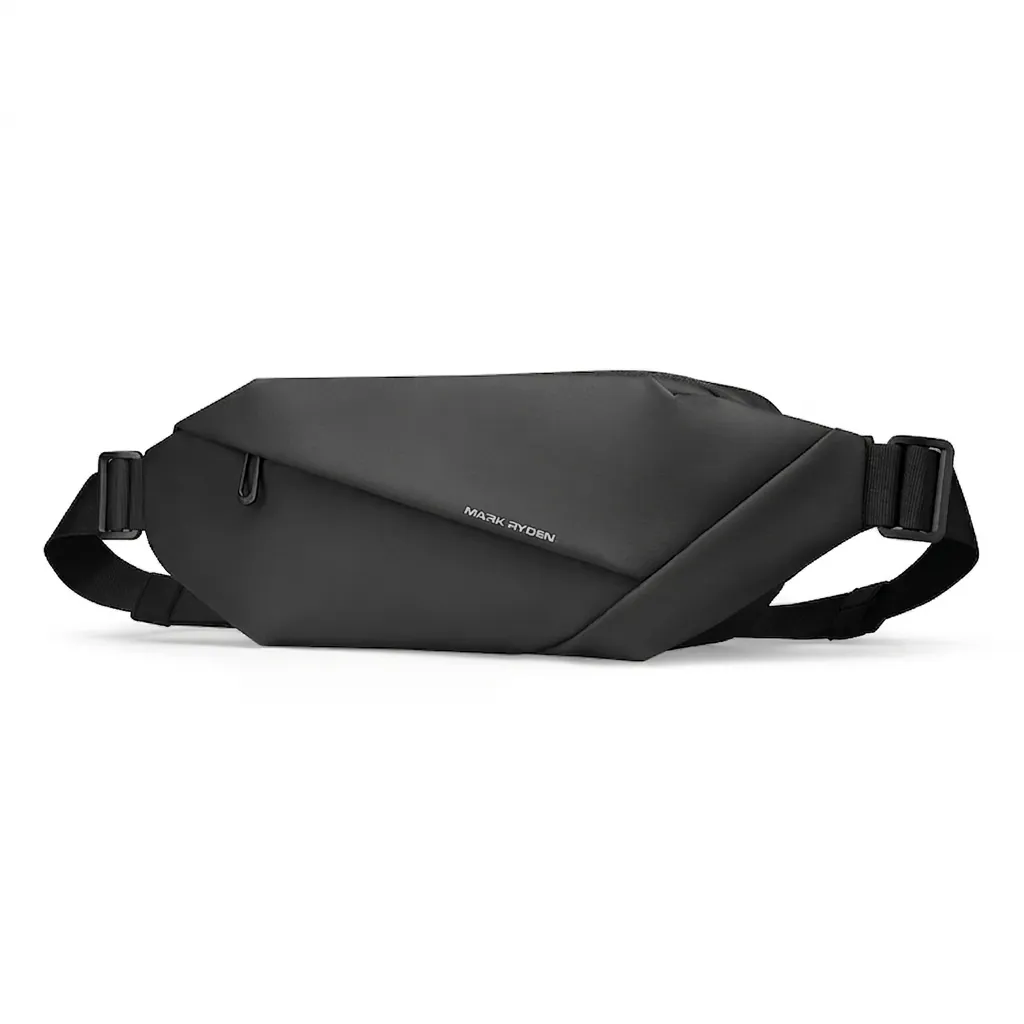Mark Ryden Urban Minimalist Men Waterproof PU Leather Chest Bag Anti Theft Crossbody Sling Bag Fits Small Tablet