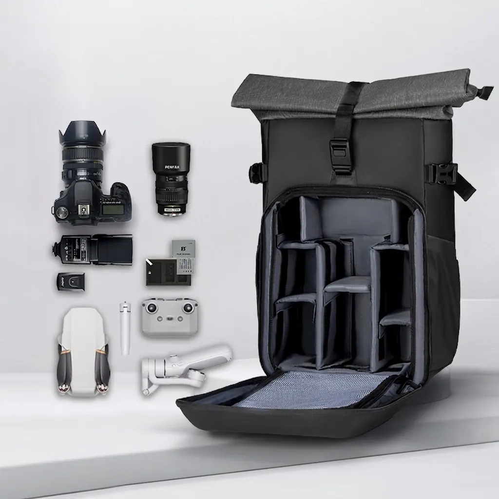 Professional DSLR Camera Backpack Waterproof Expandable Photography Bag With Hard Shell Protection Laptop Compartment For Men Travel Outdoor