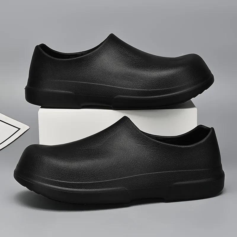 Men Chef Shoes Waterproof Oil-Proof Non-Slip Work Clogs For Hospital Kitchen Hotel Comfortable EVA Safety Shoes