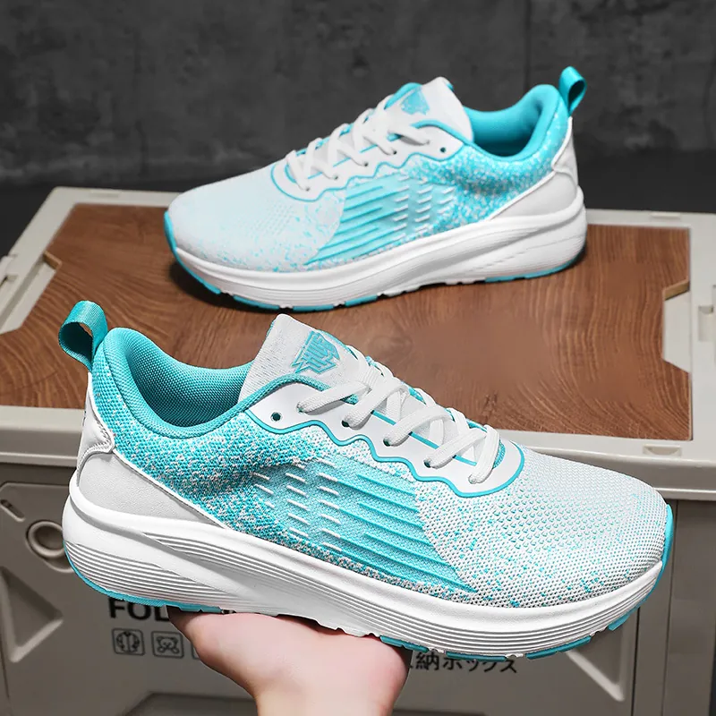 Unisex Atmungsaktive Netz Laufschuhe Leichte Stoßdämpfende Sneakers Breite Zehenkappe Freizeit Wanderschuhe Für Damen Und Herren