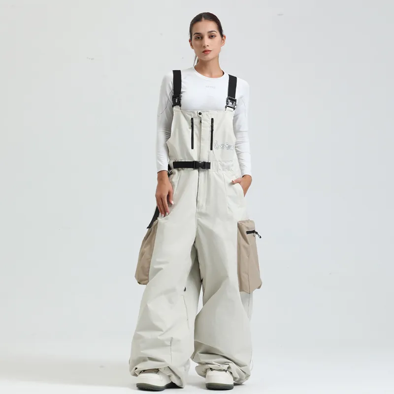 Gsou Snow Salopette da Sci Professionale Impermeabile Antivento Traspirante Tuta per Uomo Donna Inverno Outdoor Snowboard Pantaloni
