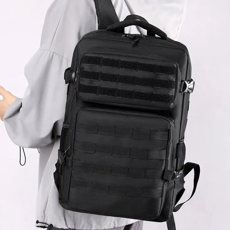 Men Tactical Backpack High Density Nylon Waterproof MOLLE System Travel Rucksack Large Capacity Laptop Bag For Outdoor Hiking Camping