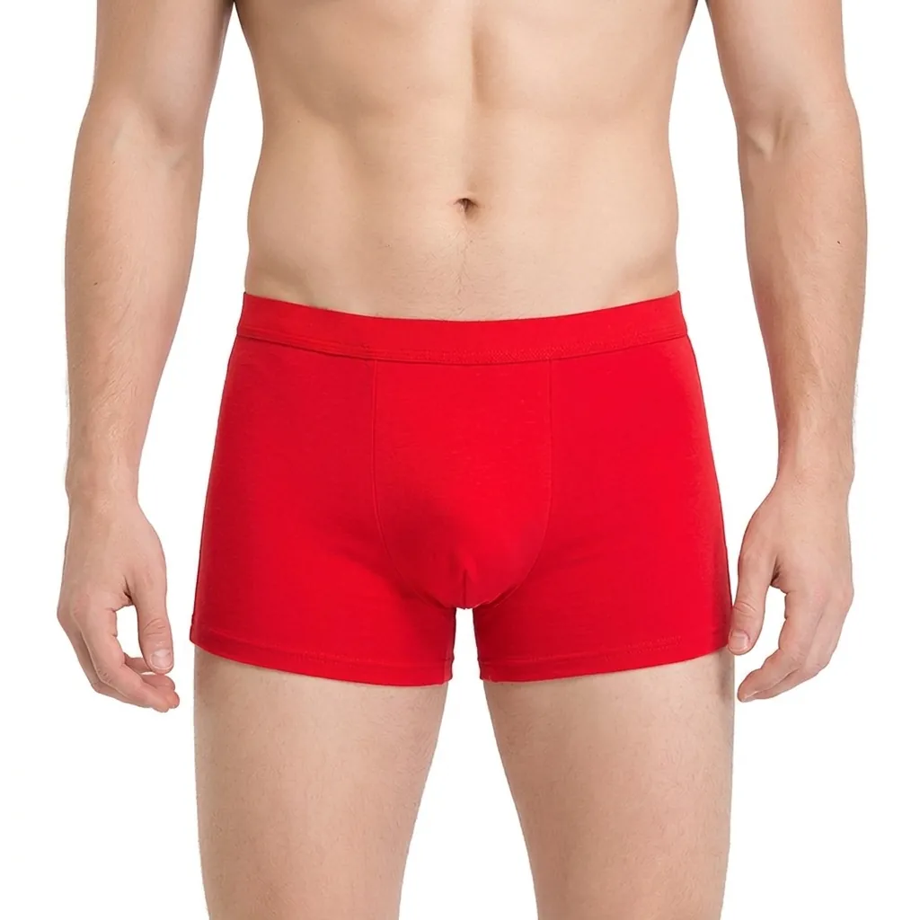 Men's Mulberry Silk Lyocell Boxer Briefs Breathable Traceless Underwear U-Convex Pouch Elastic Waist Casual Men's Underpants