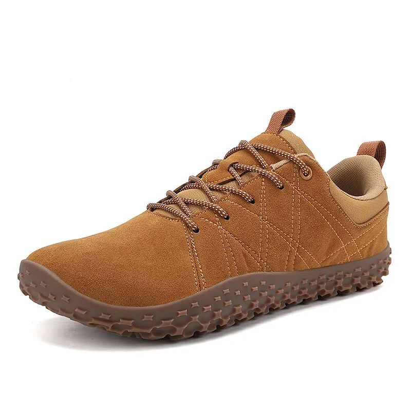 Men's Casual Barefoot Walking Shoes Wide Toe Box Soft Sole Breathable Fabric Sneakers Non-slip Daily Outdoor Men Footwear
