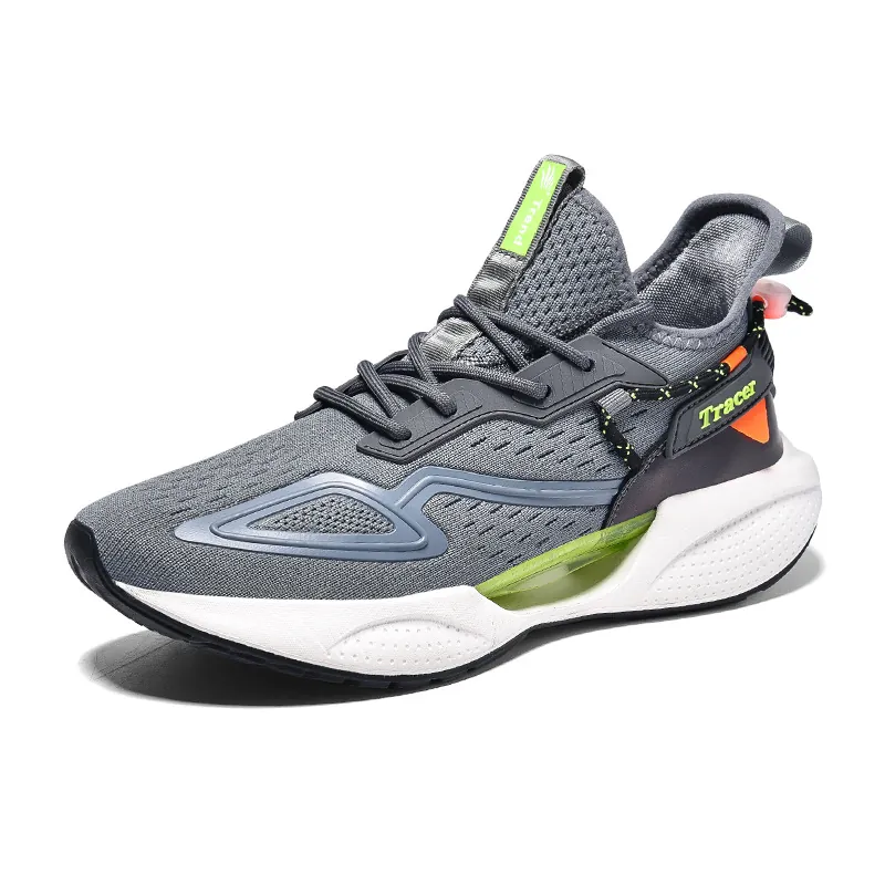 Tracer Running Shoes For Men Women Breathable Flyknit Mesh Casual Sneakers Lightweight Outdoor Training Athletic Footwear Comfortable Non-slip Jogging Walking Shoes