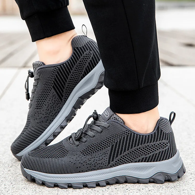 Lightweight Breathable Mesh Walking Shoes For Elderly Non-Slip Comfort Athletic Casual Sneakers For Women Men Daily Wear