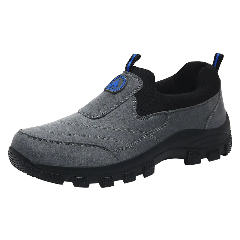 Herren Casual Slipper Loafer Wildleder Outdoor Wanderschuhe Rutschfest Atmungsaktiv Gummisohle Mokassins Für Herren Walking Schuhe