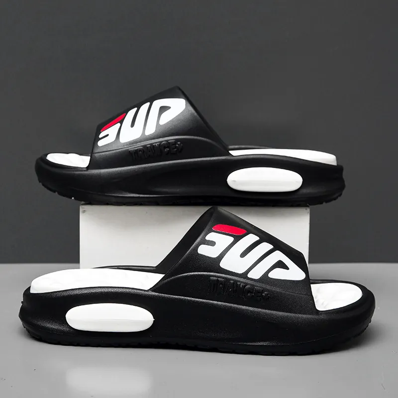 Men Summer EVA Slides With Massage Footbed Soft Platform Sole Non-Slip Casual Beach Sandals Outdoor Large Size Home Slippers
