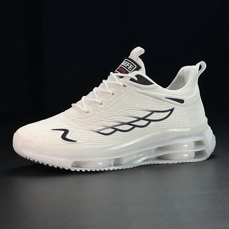 Herren Atmungsaktive Mesh Laufschuhe Leichtgewicht Sportlich Luftkissen Mode Sneaker Für Lässiges Wandern Fitnessstudio Training Sport Schuhe