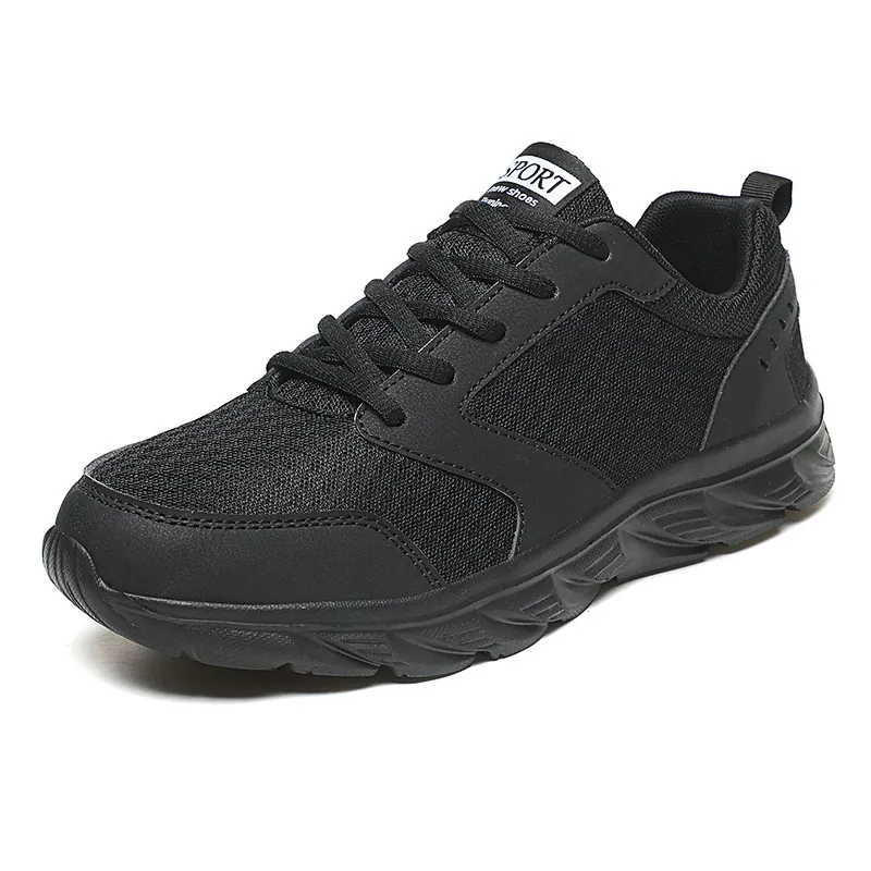 Men's Casual Lightweight Breathable Mesh Sneakers Comfortable Flying Weaving Walking Shoes For Middle Aged And Elderly Men