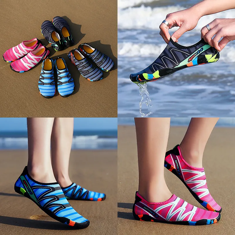 Schnelltrocknende Aquaschuhe Für Herren Damen Atmungsaktive Wasserschuhe Rutschfeste Strand Schwimmen Tauchen Surfen Outdoor Sport Barfuß Sneaker
