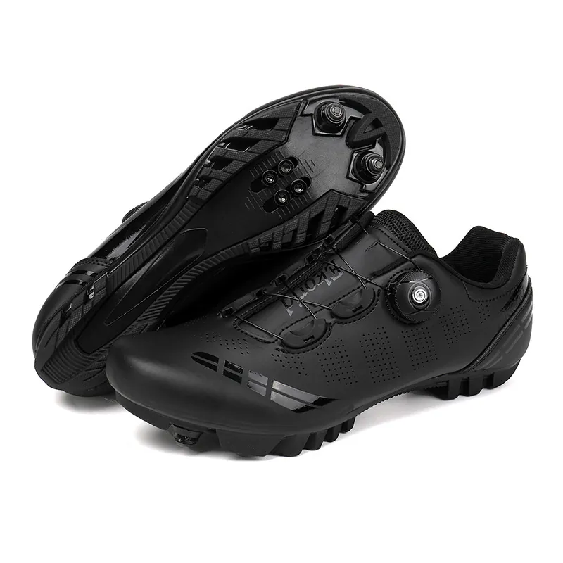 Scarpe da Ciclismo Professionali Traspiranti per Bici da Strada e MTB Con Sistema a Quadrante per Uomo Donna Antiscivolo Leggere Sneakers Sportive