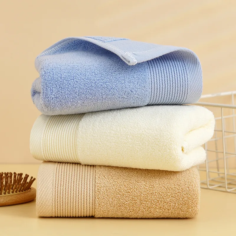 Asciugamano per il Viso in Puro Cotone Morbido e Assorbente Design Moderno a Righe per Bagno e Hotel Panno Delicato sulla Pelle
