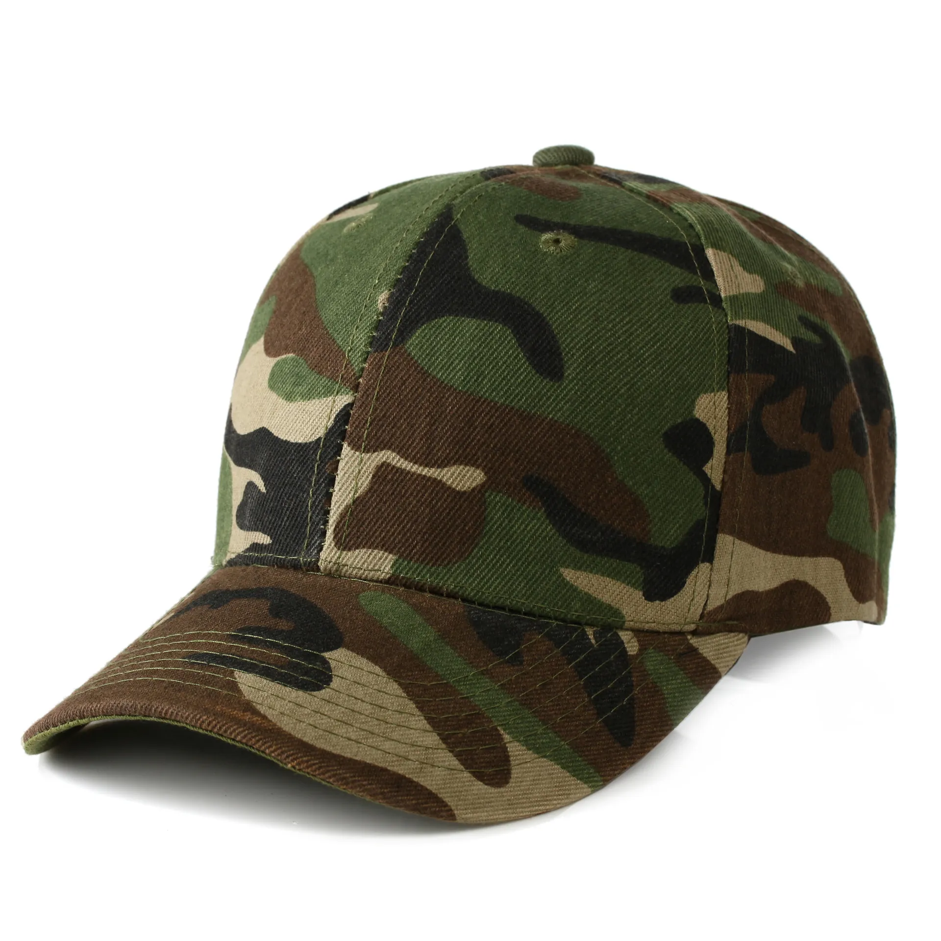 Femmes Hommes Casquette de Baseball Camouflage Réglable Maille Trucker Hat Protection Solaire Chapeau Militaire Sport Snapback