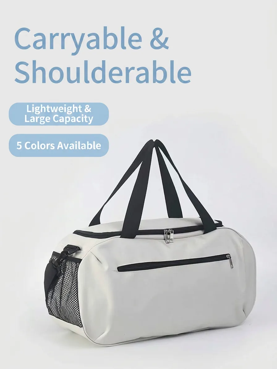 Borsa Da Palestra Grande Capacità Impermeabile Tessuto Oxford Viaggio Spalla Mano Fitness Yoga Unisex