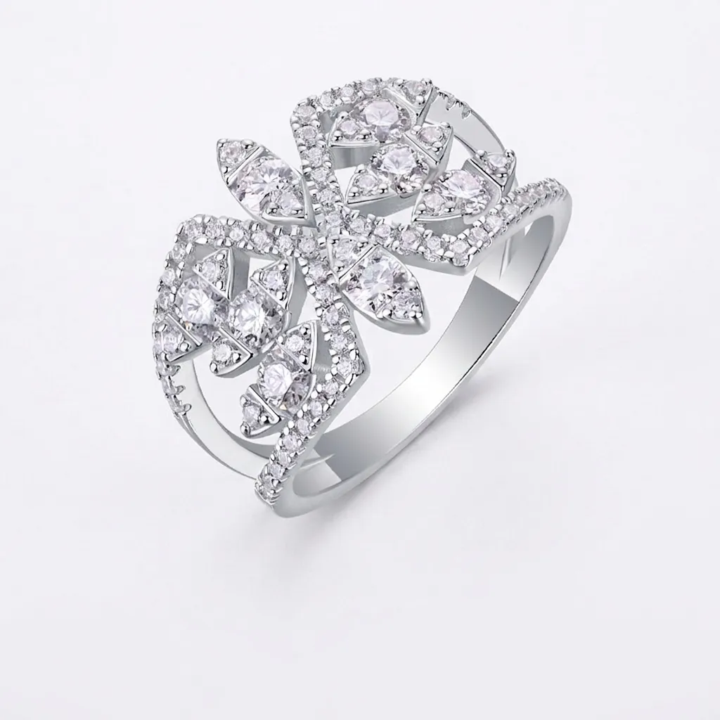 Luxus 925 Sterlingsilber Moissanit Ring Für Damen Schmetterling Geometrisch Pave Verlobung Hochzeit Band Jubiläum Mode Schmuck Geschenk