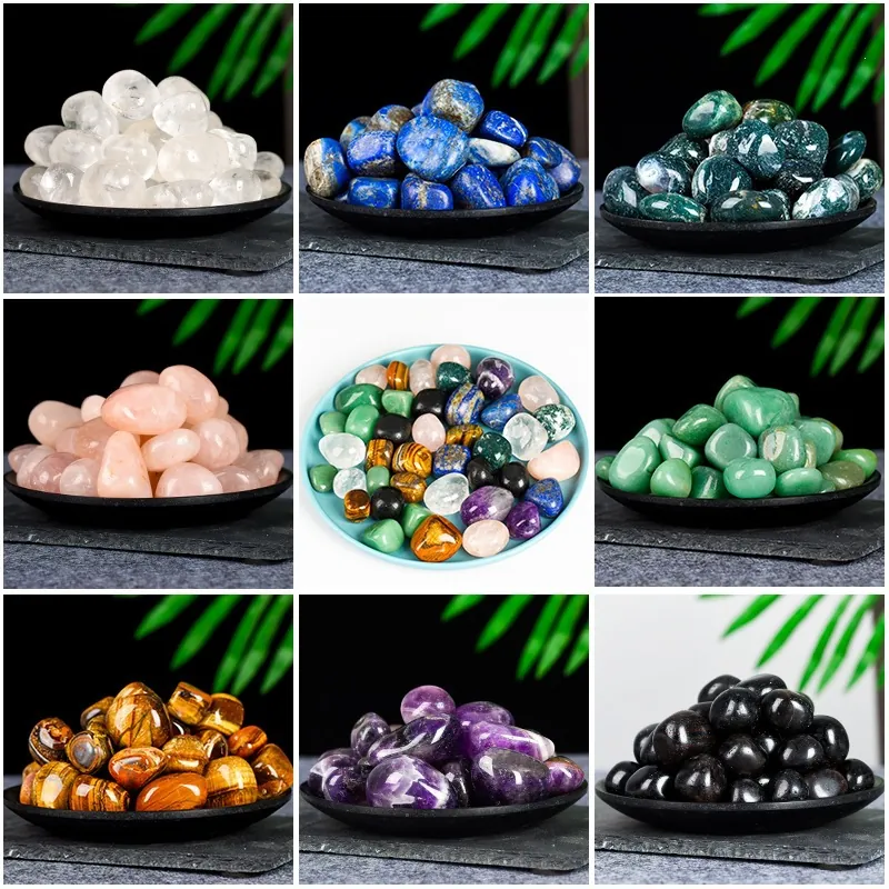 Natural Polished Healing Crystal Tumbled Stones For Home Decor Aquarium Wicca Reiki Multiple Varieties Rose Quartz Amethyst