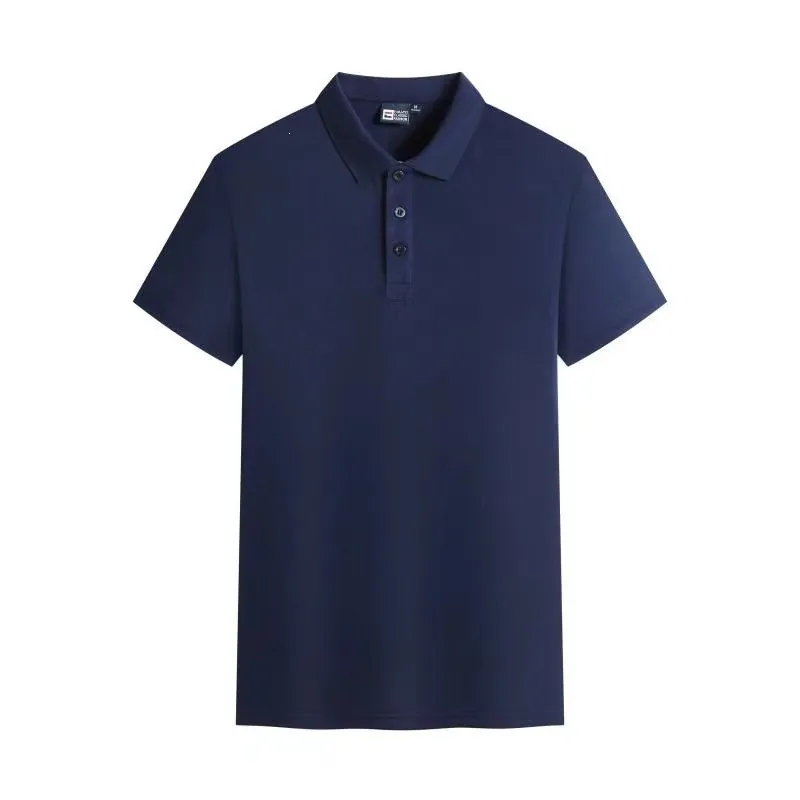 Men's Casual Short Sleeve Polo Shirt Solid Color Turn-Down Collar Breathable Polyester Sport Top Classic Fashion Polo For Male Daily Wear