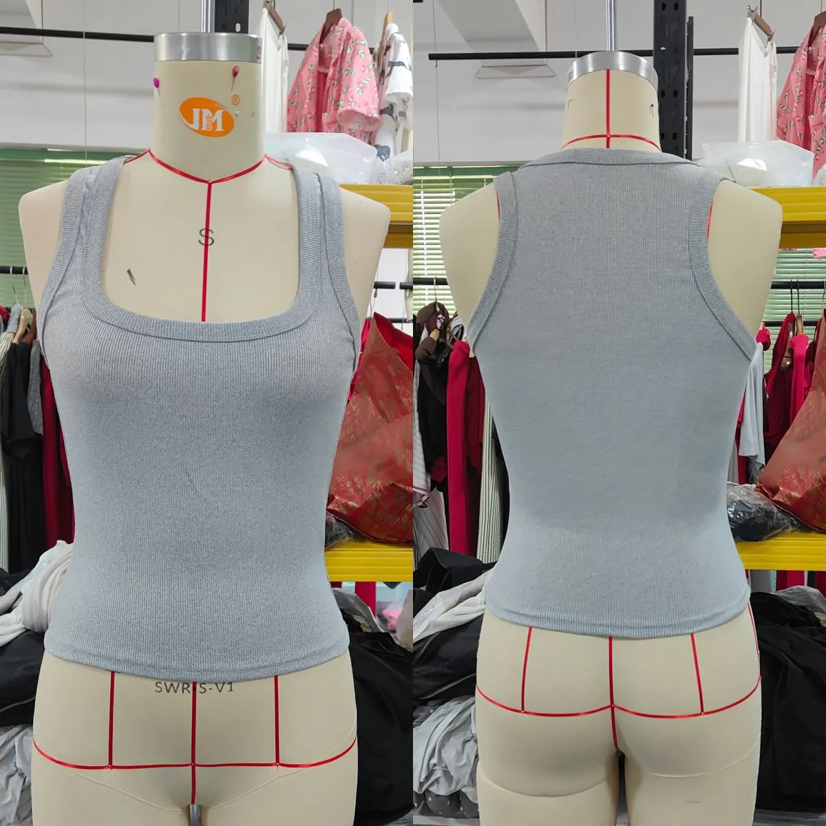 Débardeur Côtelé Y2K pour Femmes Coupe Ajustée Haut sans Manches Col en U Sexy Été Basique Couleur Unie Polyester Élasthanne pour Femmes