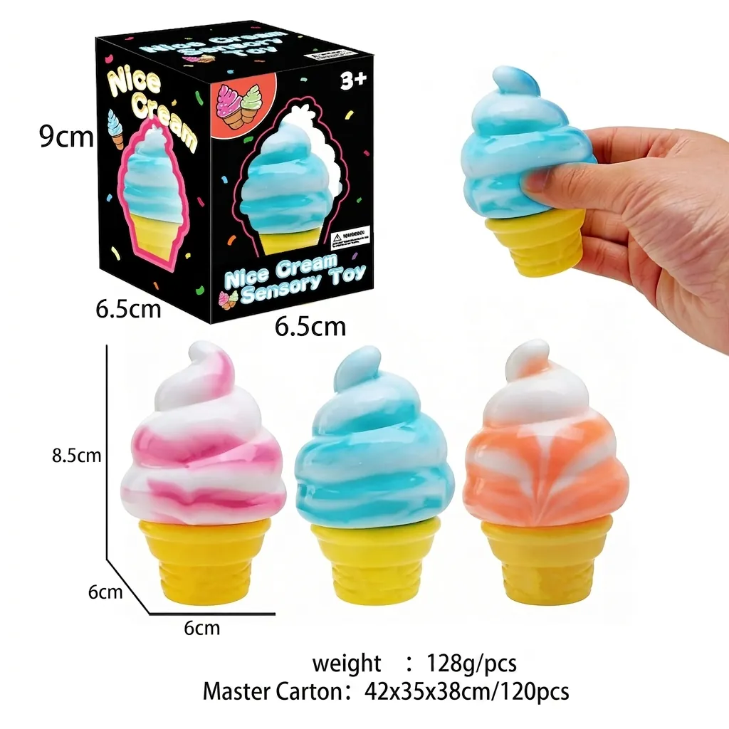 Simulation Ice Cream Popsicle Maltose Squishy Toy Slow Rebound Stress Relief Sensory Decompression Toy For Kids Adults Gift