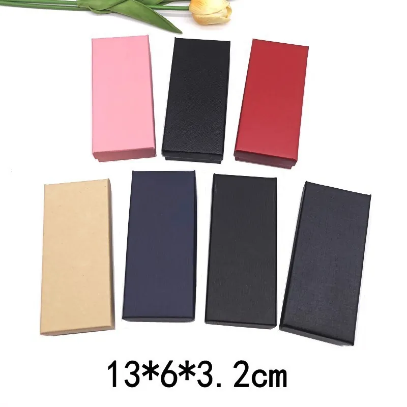 Scatola per Orologi Rettangolare Minimalista in Cartone Con Rivestimento in Spugna Confezione Regalo Universale per Gioielli