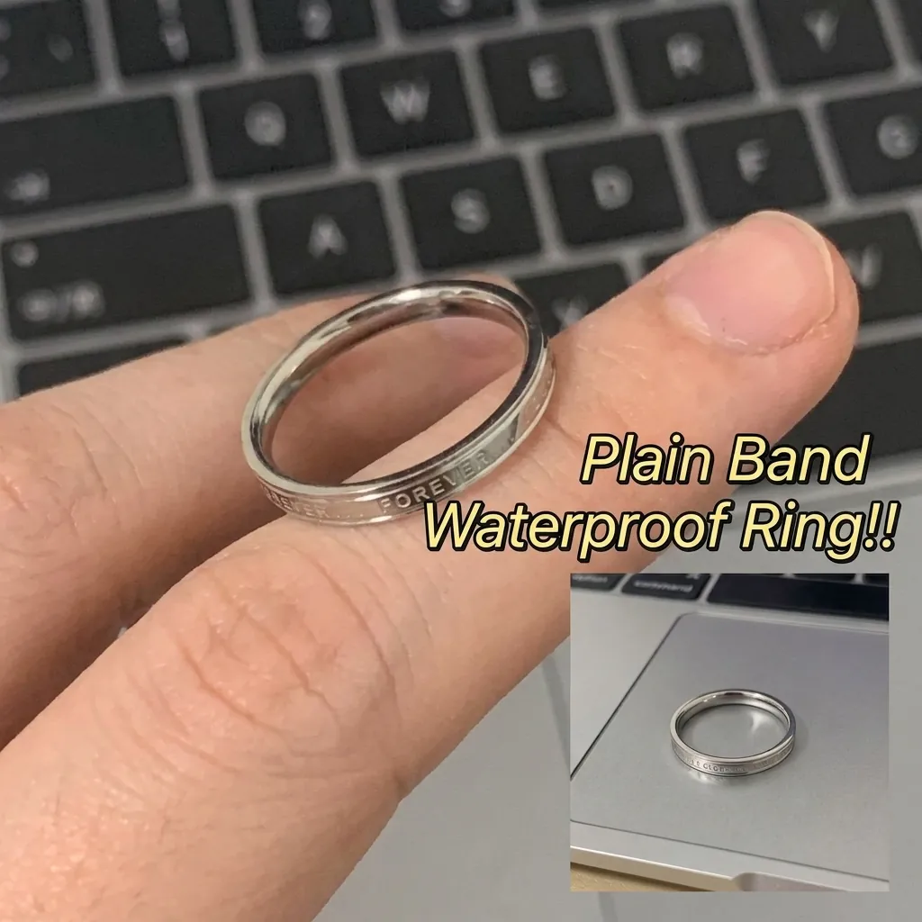 Frans Minimalistisch Titaniumstaal Eenvoudige Band Ring Voor Vrouwen Verguld Gegraveerd Hartelijke Belettering Ins Stijl Ring