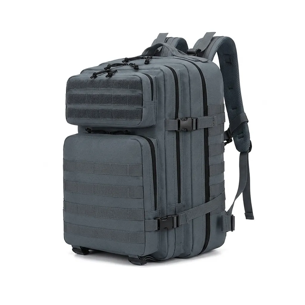 Tactical Backpack High Density Oxford Cloth Large Capacity Molle System Outdoor Hiking Mountaineering Travel Military Style