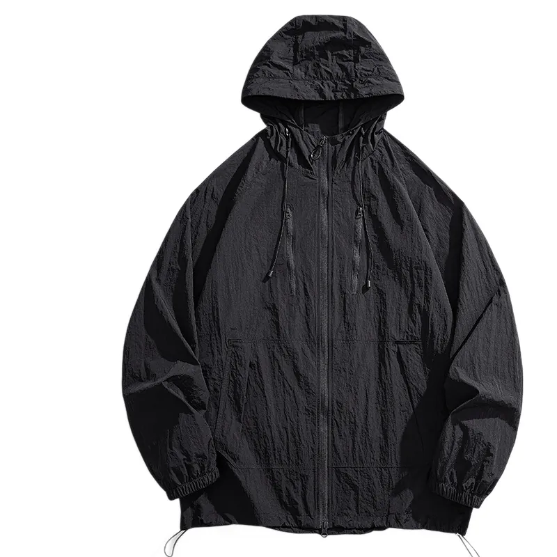 Unisex Lightweight Sun Protection Jacket UPF50+ Breathable Hooded Windbreaker Outdoor Fishing Hiking Running Sport Coat Quick Dry Thin Top