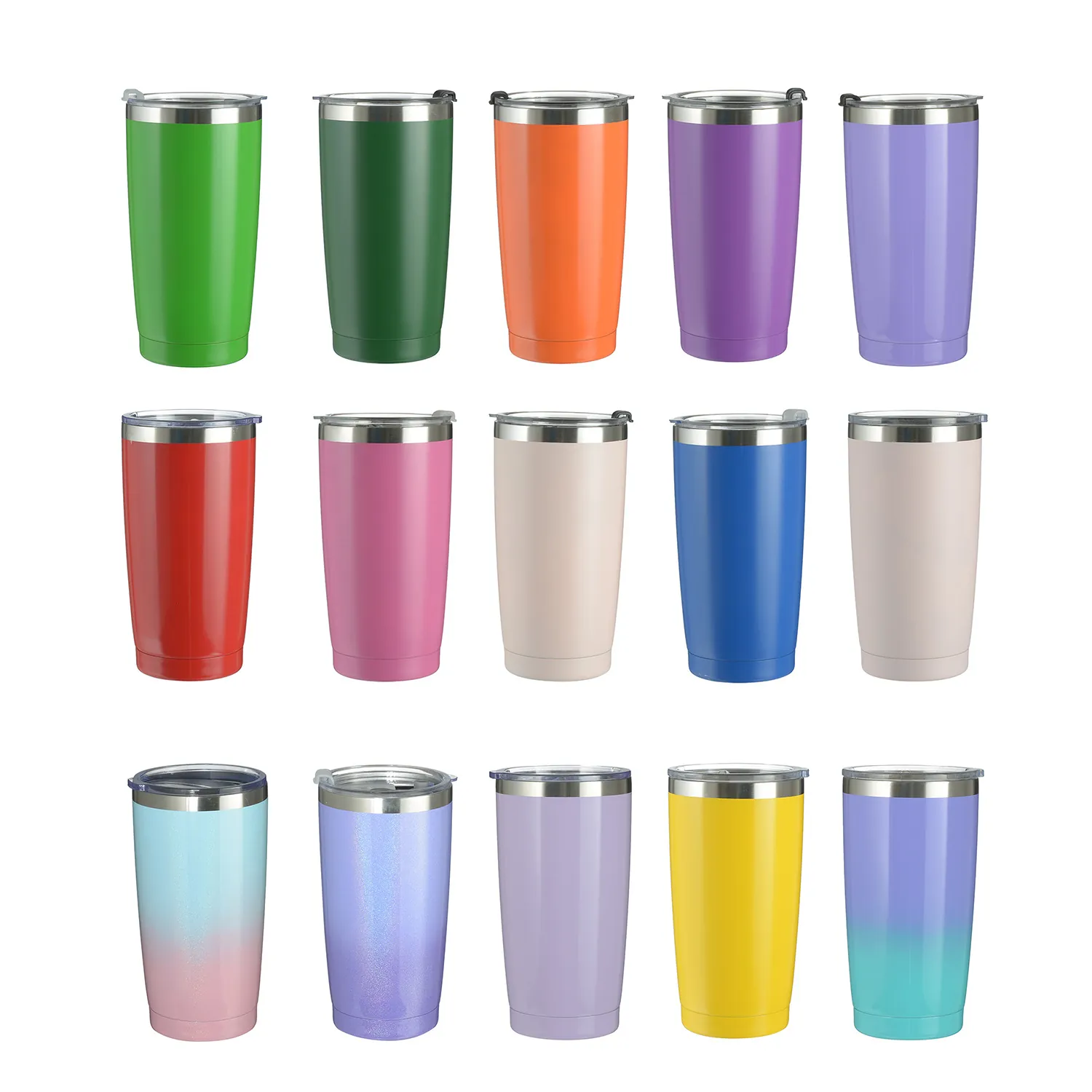 Modern Double Wall Vacuum Insulated Stainless Steel Tumbler With Transparent Lid Portable Car Coffee Mug For Travel Office Home Large Capacity Water Cup