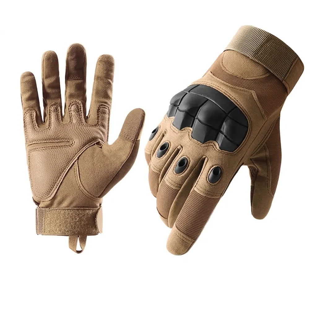 Tactical Gloves Full Finger Hard Knuckle Protection Touchscreen Non-Slip Outdoor Cycling Military Style Microfiber