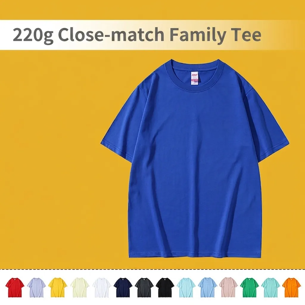 Men Heavyweight Cotton T-Shirt Solid Color Ice Cooling Breathable Round Neck Loose Dropped Shoulder Top For Summer Casual
