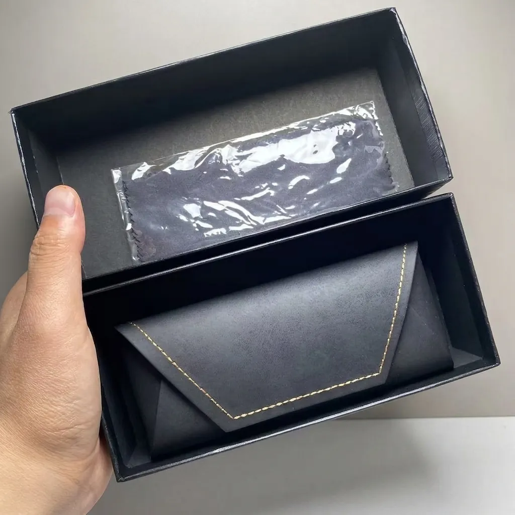Elegante Lederen Brillenkoker Opvouwbaar Voor Heren Dames Drukbestendige Zonnebril Opbergdoos Met Microvezel Reinigingsdoekje Geschenkdoos