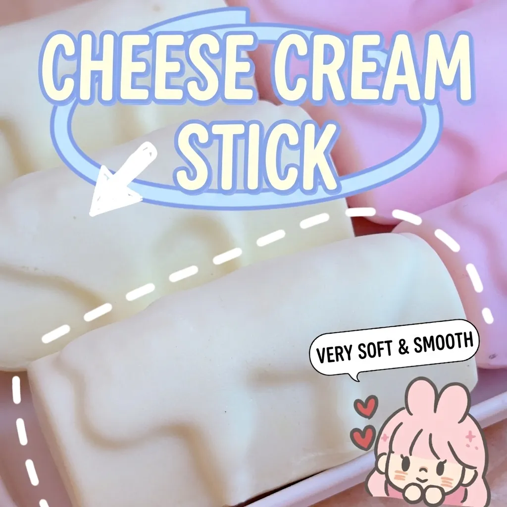 Slow Rebound Cream Stick Squishy Toy Soft Stress Relief Decompression Squeeze Fidget Toy For Kids Adults