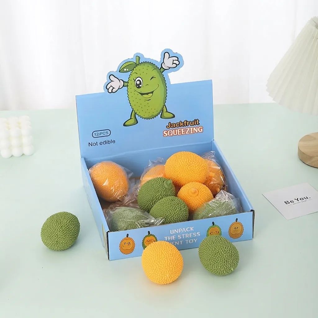 Realistic Jackfruit Durian Squishy Toy Stress Relief Sensory Squeeze Toy For Kids Adults Office Desk Decor Simulated Fruit Decompression Gift