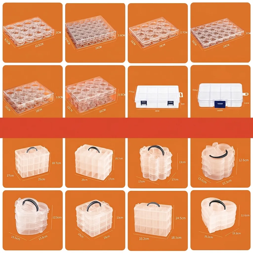 Transparent Plastic Travel Cosmetic Decanting Containers With Storage Organizer For Face Cream Lotion Samples