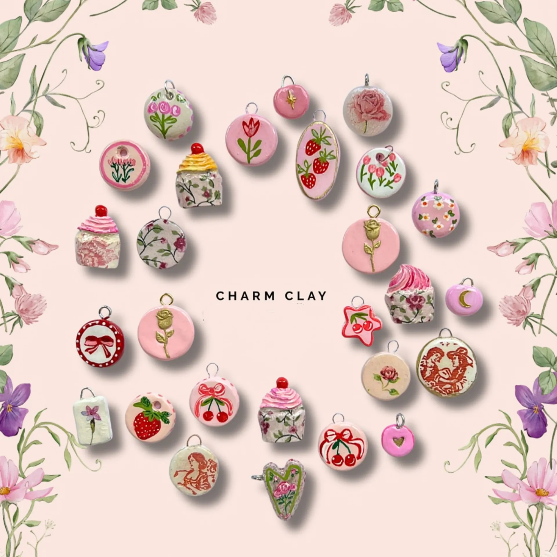 Dopamine Style Stainless Steel Enamel Necklace For Women Colorful Flower Cake Bow Star Heart Fruit Pendant Jewelry Gift