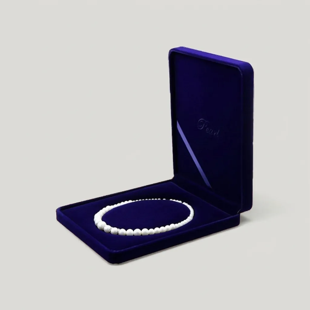 Scatola Regalo Gioielli Collana Velluto Cuore Tondo Ovale Perla Artificial Custodia Organizzatore Supporto Espositore Elegante Lusso