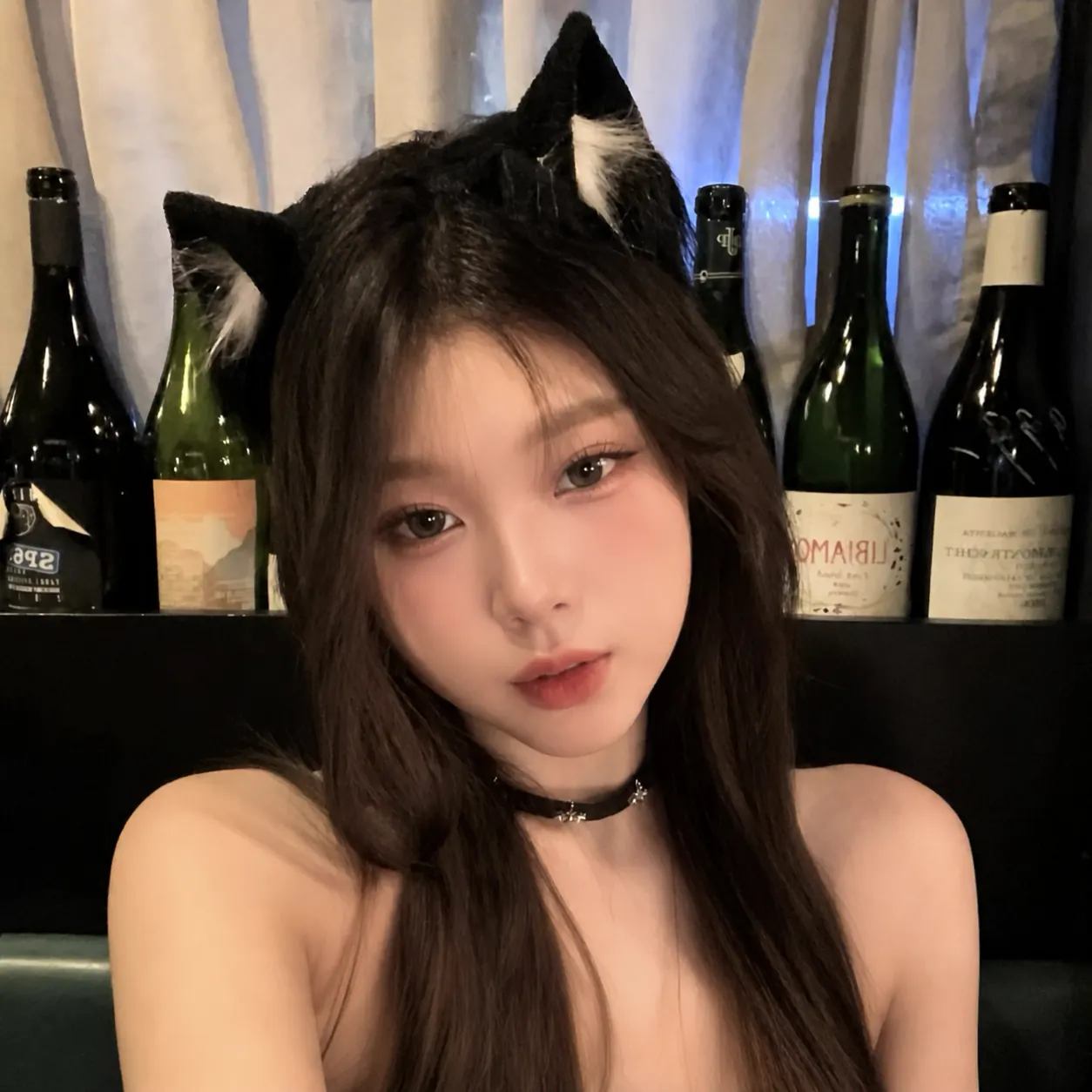 Katzenohren Stirnband Plüsch Realistische Tierohren Haarschmuck Für Cosplay Halloween Weihnachten Lolita Für Damen